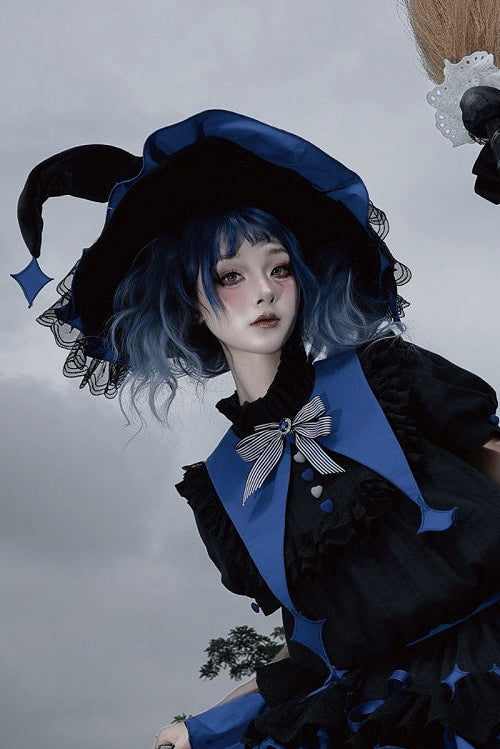 【8月29日予約締切】Gothic Doll Sweet Lolita Witch series accessories（Witch's hat, headband, wrist cuffs, key necklace）