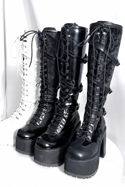 【4月4日予約締切】レースゴシックスエードレースアップブーツ