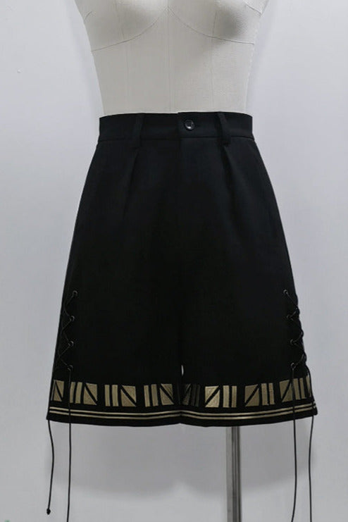 [Mar. 26, 2012 reservation deadline] Black Cat Lolita Prince Series Pharaoh Embroidery Pants