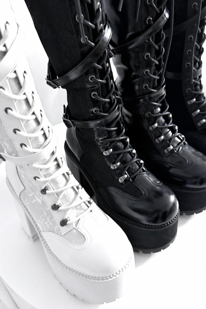 【4月4日予約締切】レースゴシックスエードレースアップブーツ