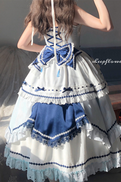 [3월 18일 예약마감] 차이나 드림 원피스 + 점퍼 스커트 + 소매 + 레그 워머 + 머리띠 + 칼라 + 클립 + 리본 + 공주 소매