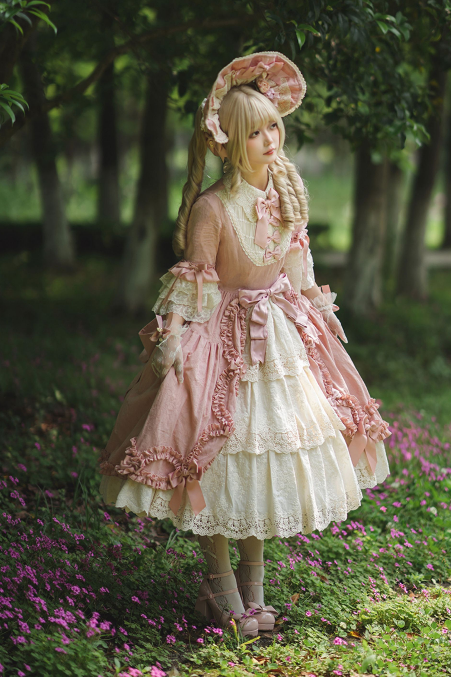 エレガントプリンセススリーブロリータドレス