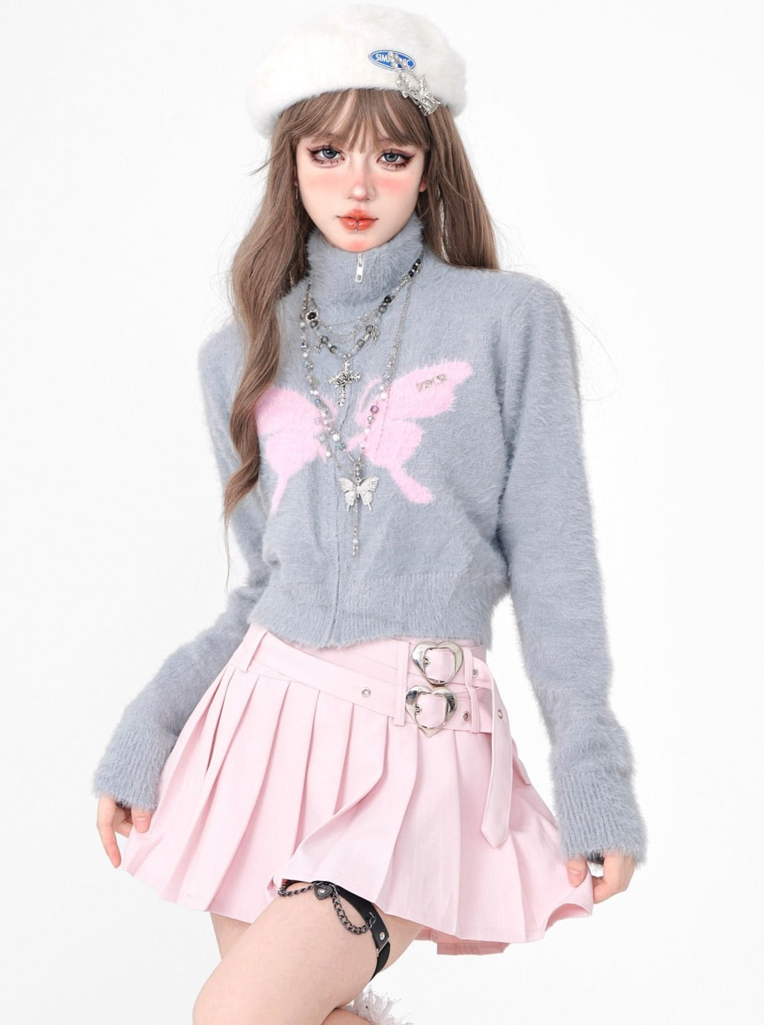 Big Butterfly Turtleneck Sweater