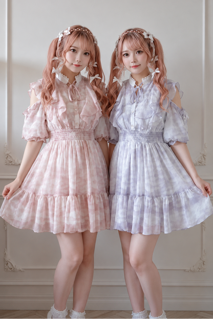 プリンセスフラワーシフォンワンピース