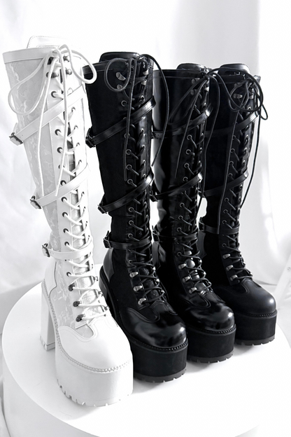 【4月4日予約締切】レースゴシックスエードレースアップブーツ