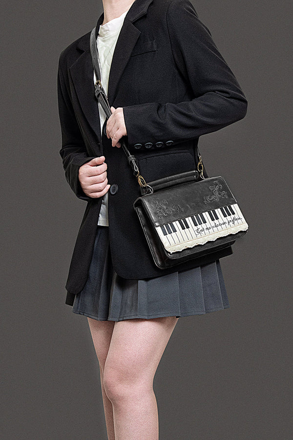 文学ピアノショルダーバッグ