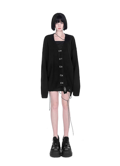 Monster Tassel Knit Cardigan