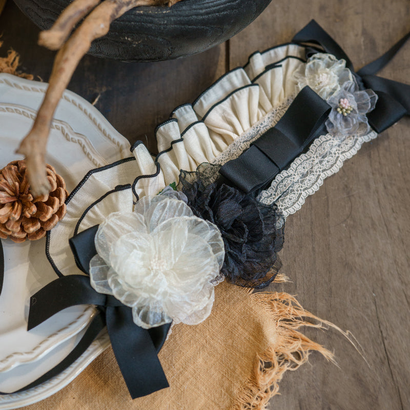 Classical Lace Dress + Headdress + Flower Hat