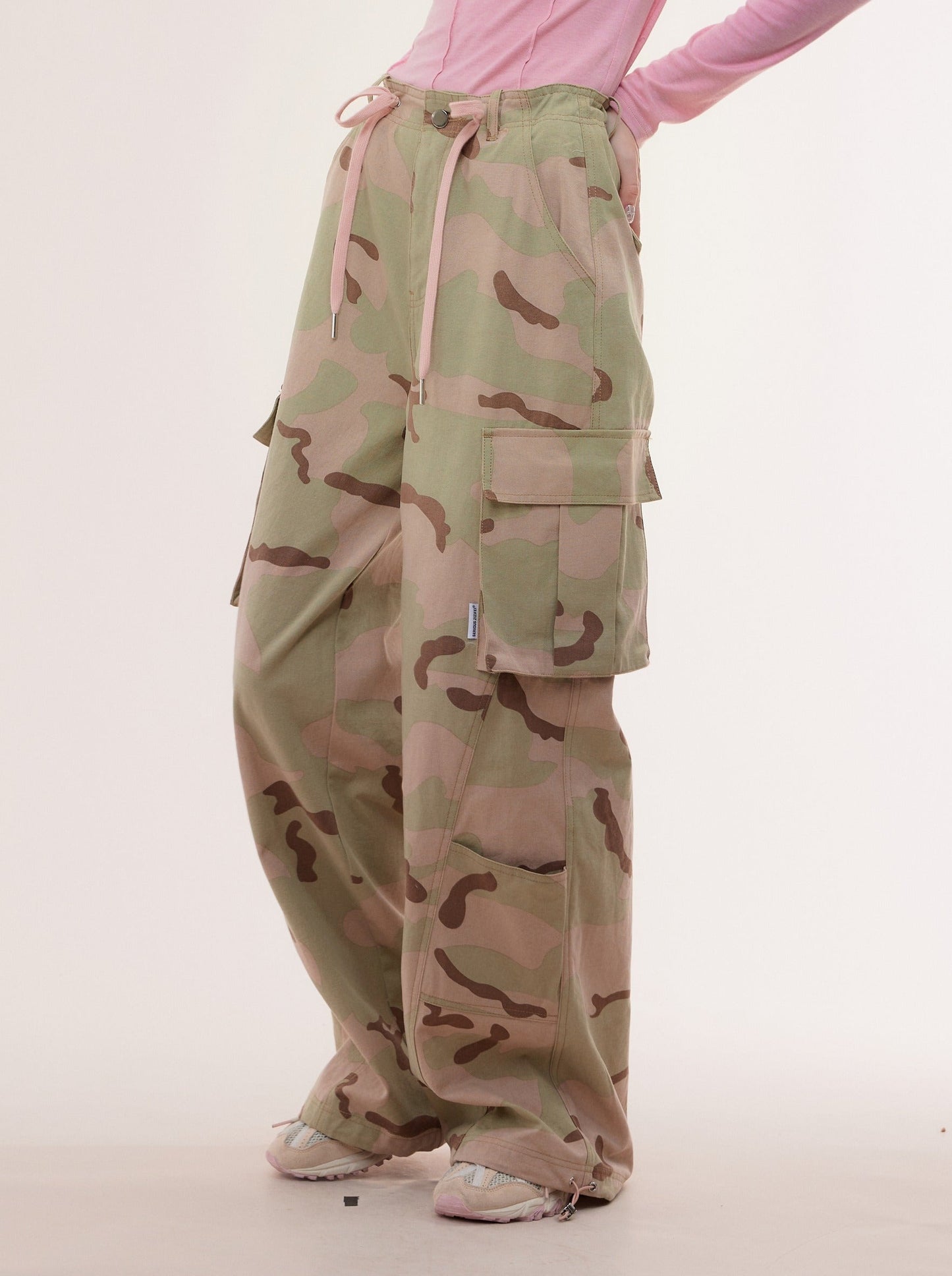 American High Waist Casual Camouflage Pants