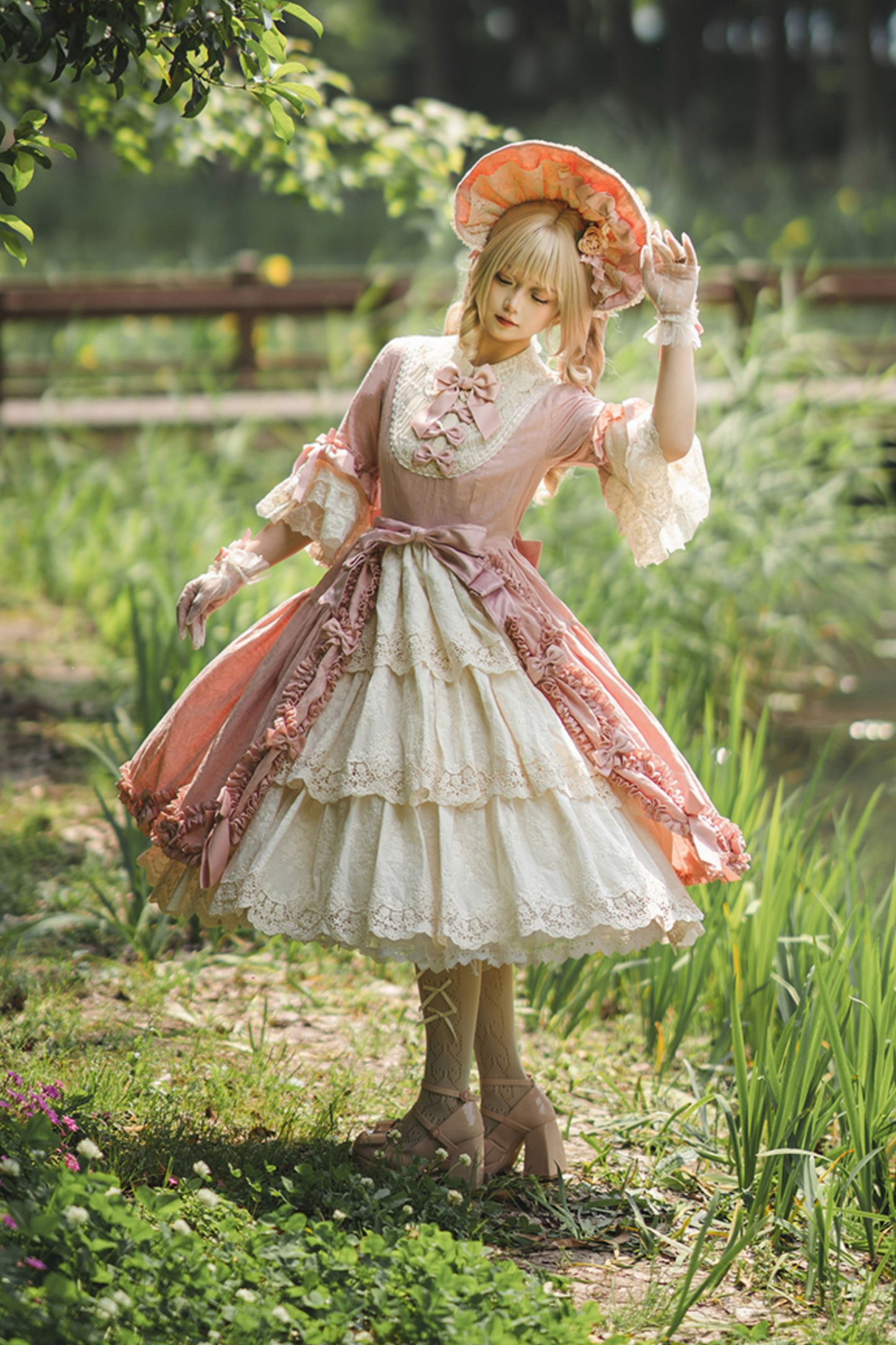 エレガントプリンセススリーブロリータドレス