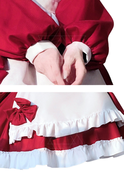 Sweet Red Ribbon Maid Set