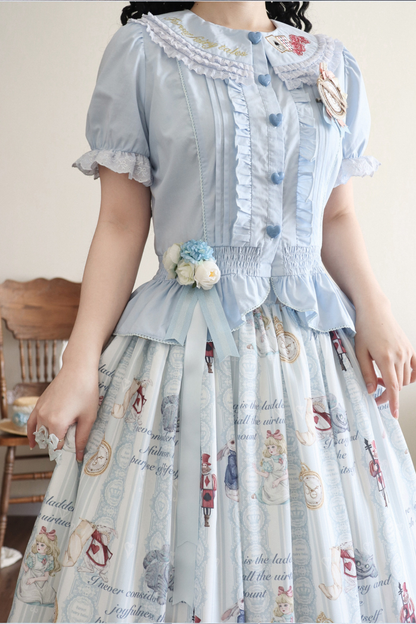 愛麗絲夢境洋裝+疊層洋裝+吊帶裙+襯衫+裙子+背心裙+配飾