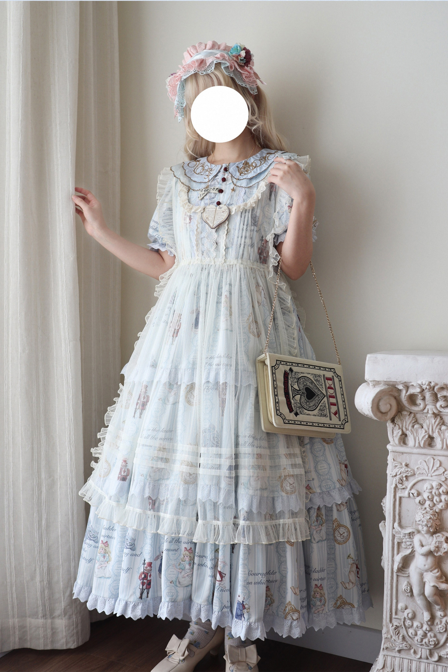 愛麗絲夢境洋裝+疊層洋裝+吊帶裙+襯衫+裙子+背心裙+配飾