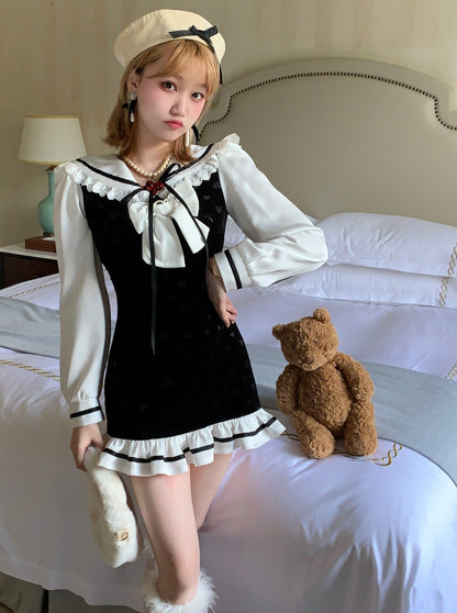 Sailor Frill Ribbon Dress