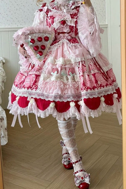 【6月26日予約締切】ストロベリースイートロリータシリーズアクセサリー（ケーキハット・ボンネット・チョーカー・ケーキバッグ）