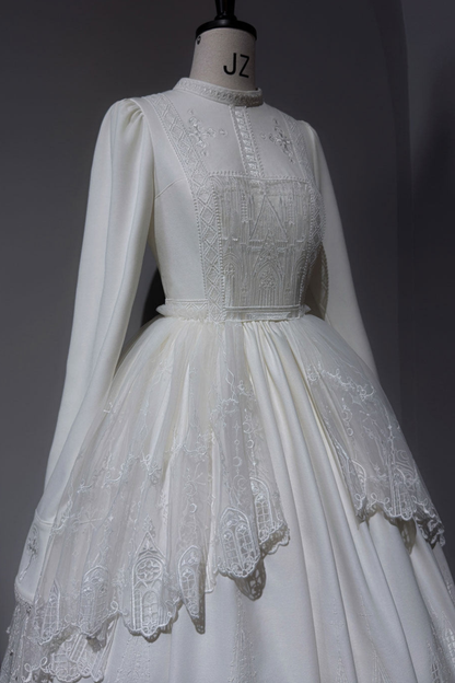 【4月19日预售截止】哥特蕾丝连衣裙+胸衣+裙子+上衣+发带+帽子+胸针