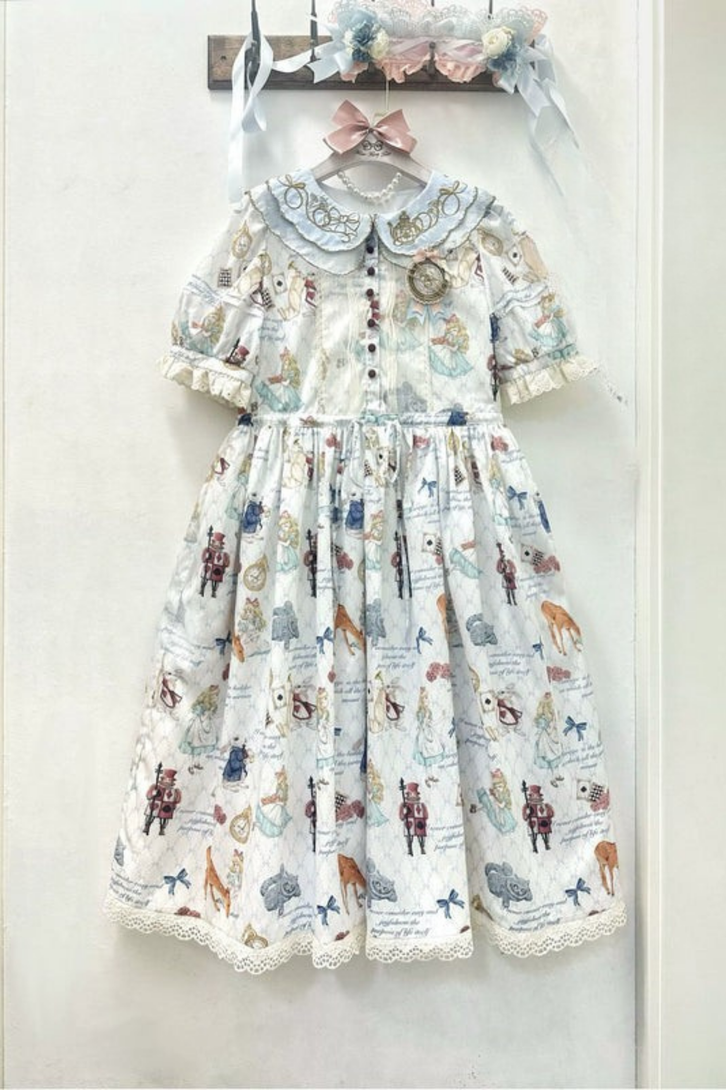 愛麗絲夢境洋裝+疊層洋裝+吊帶裙+襯衫+裙子+背心裙+配飾