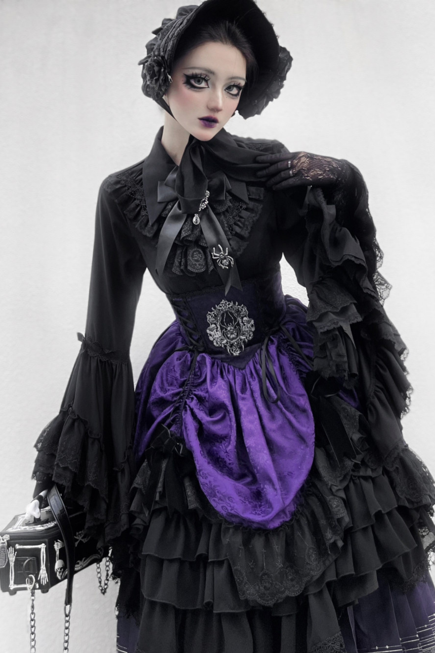 Moon River Gothic Skirt + Cape + Top + Bow