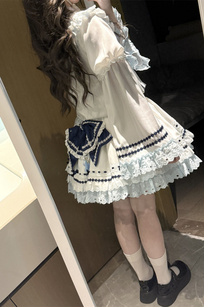 [3월 18일 예약마감] 차이나 드림 원피스 + 점퍼 스커트 + 소매 + 레그 워머 + 머리띠 + 칼라 + 클립 + 리본 + 공주 소매