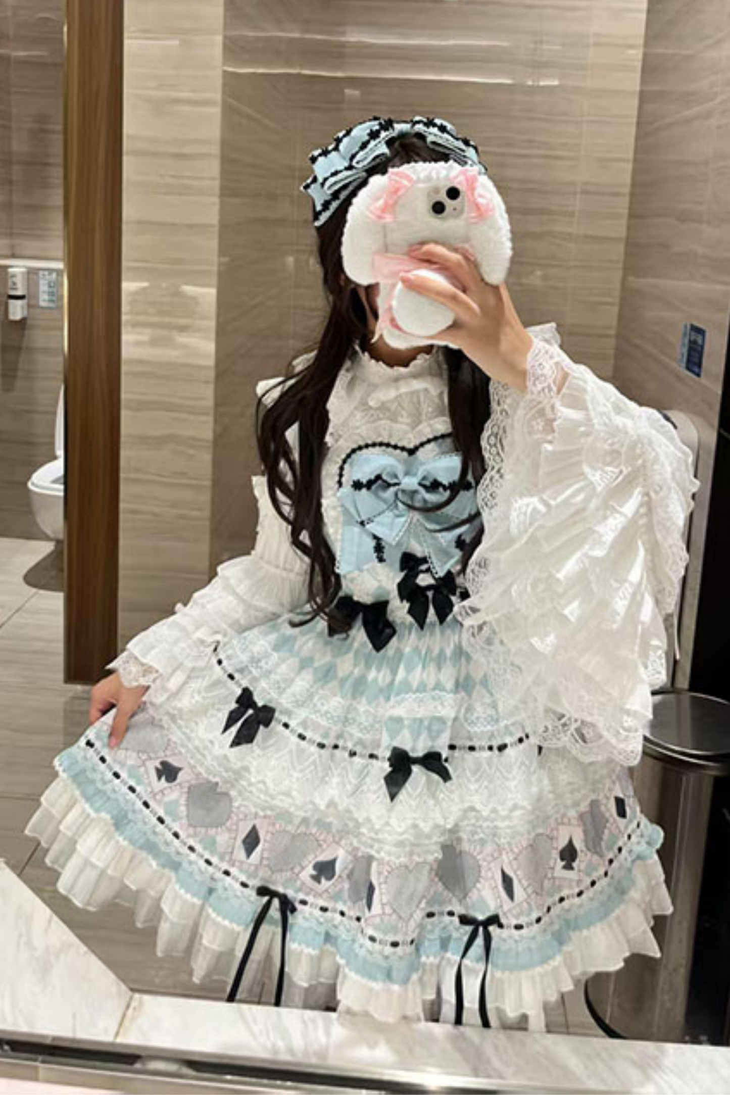 Mint Sweet Suspender Dress + Catsuit + Big Ribbon