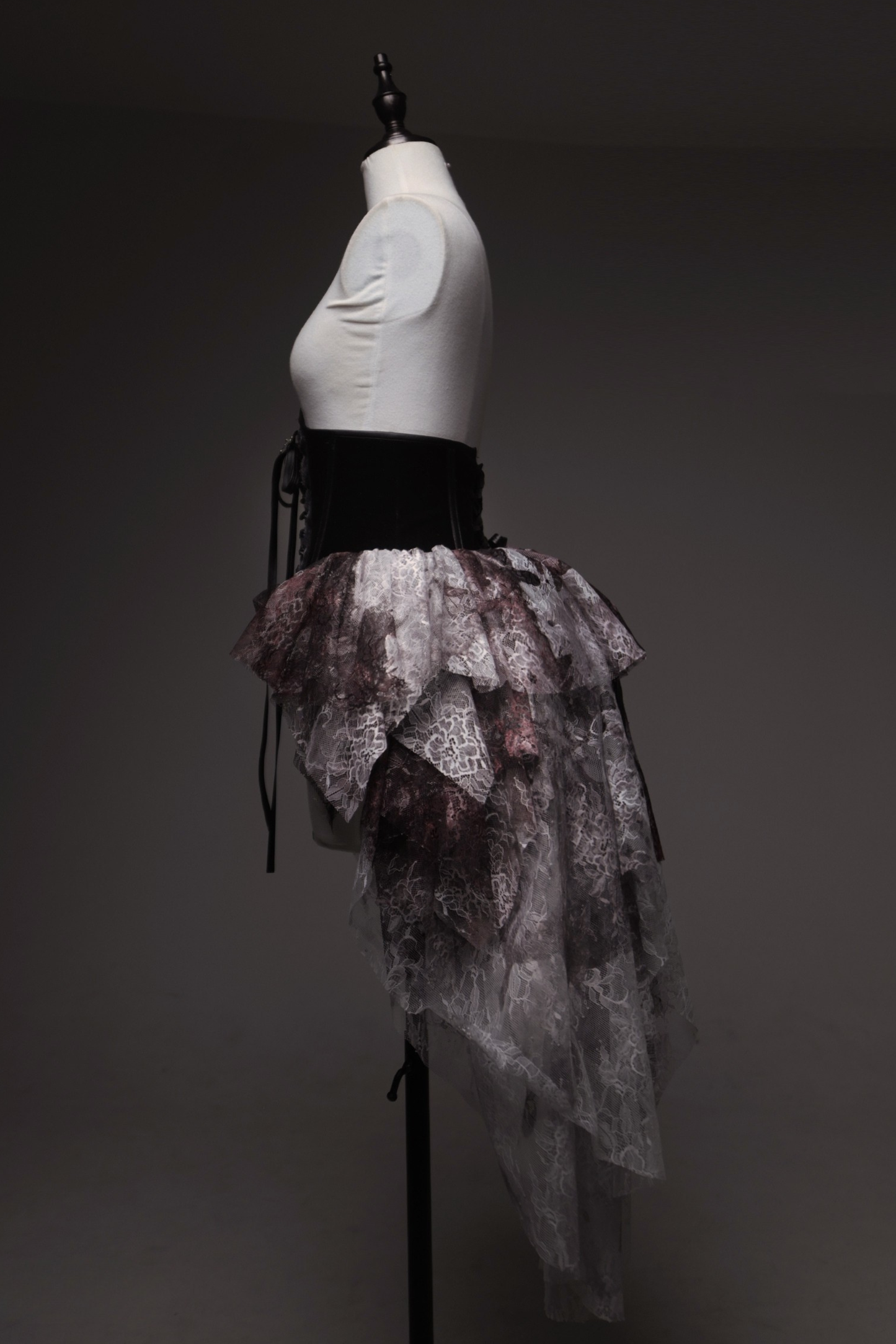 【予約商品】Bloodstainedチュールトレーンコルセットスカート