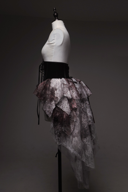 【予約商品】Bloodstainedチュールトレーンコルセットスカート