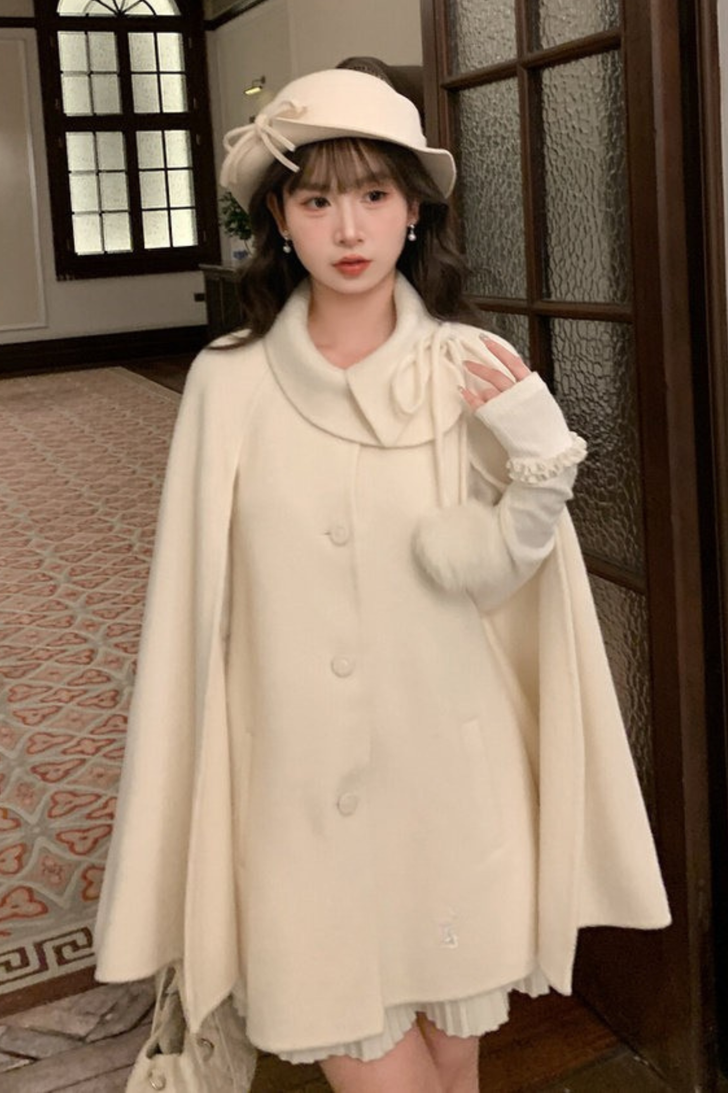 ガールスタイルケープコート