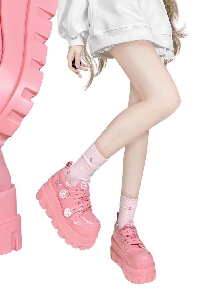 パンクラブクロスマカロンサブカルプラットフォームシューズ main image 0