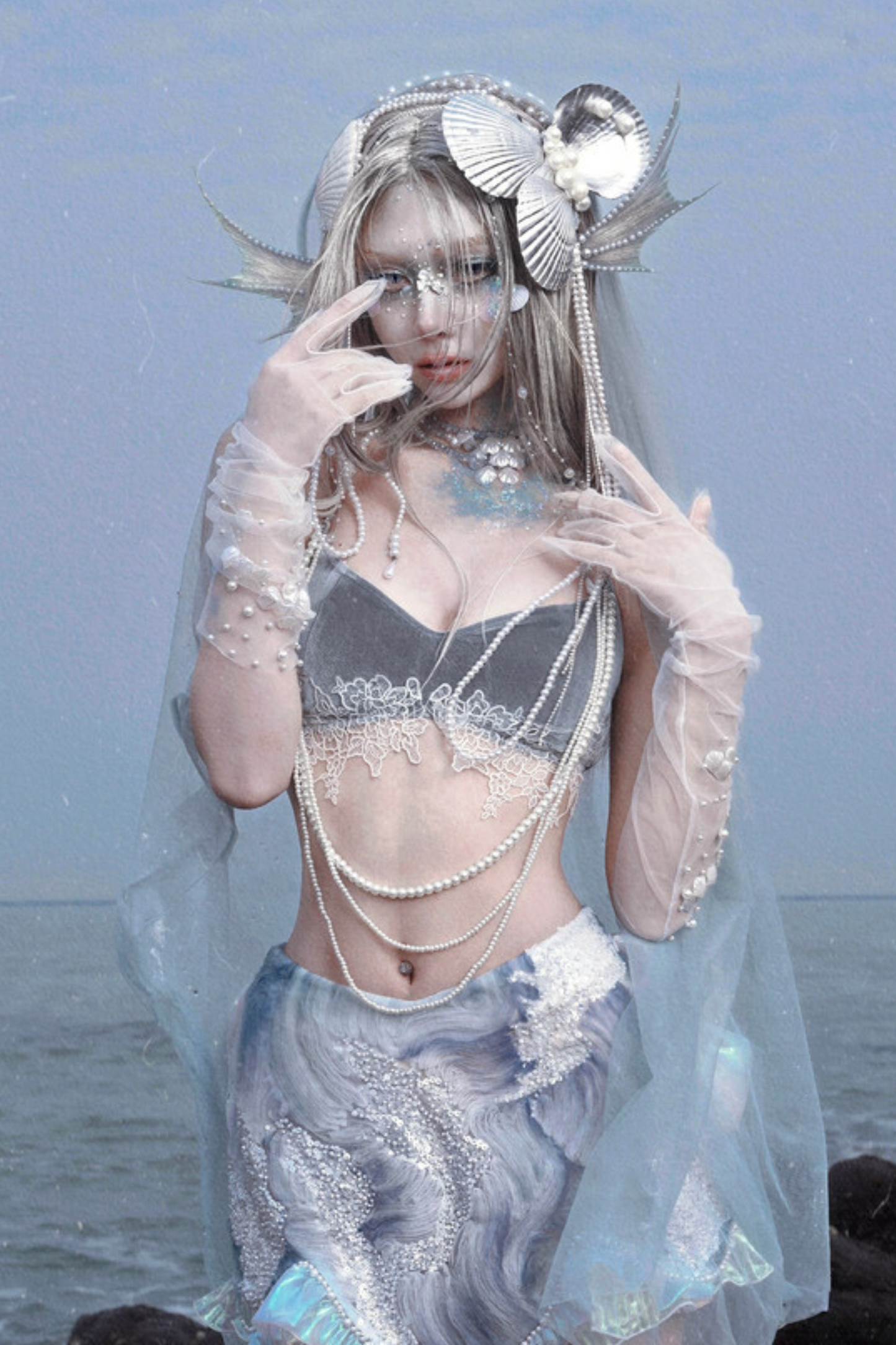 Velvet Pearl Lace Camisole