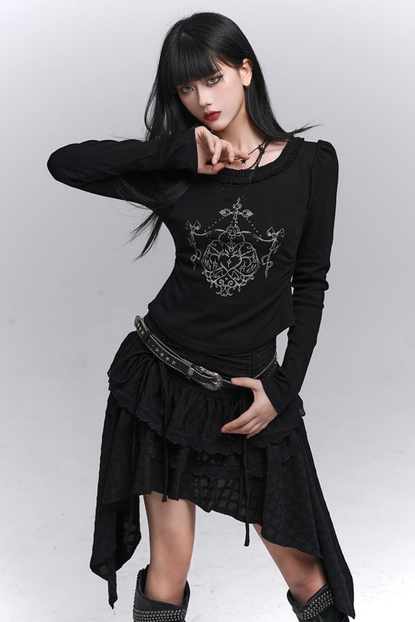 ゴーストガールアシメスカート