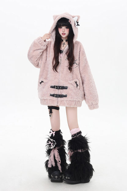Furrouz Cat Ear Hooded Coat
