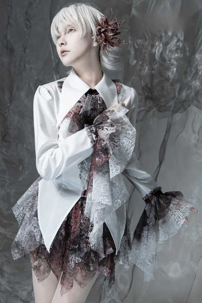 [Deadline for reservations: December 10] Bloodstained Asymmetrical Tulle Skirt Pants + Leg Rings