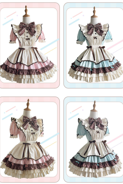 Cream Little Sweet Maid Lolita Dress