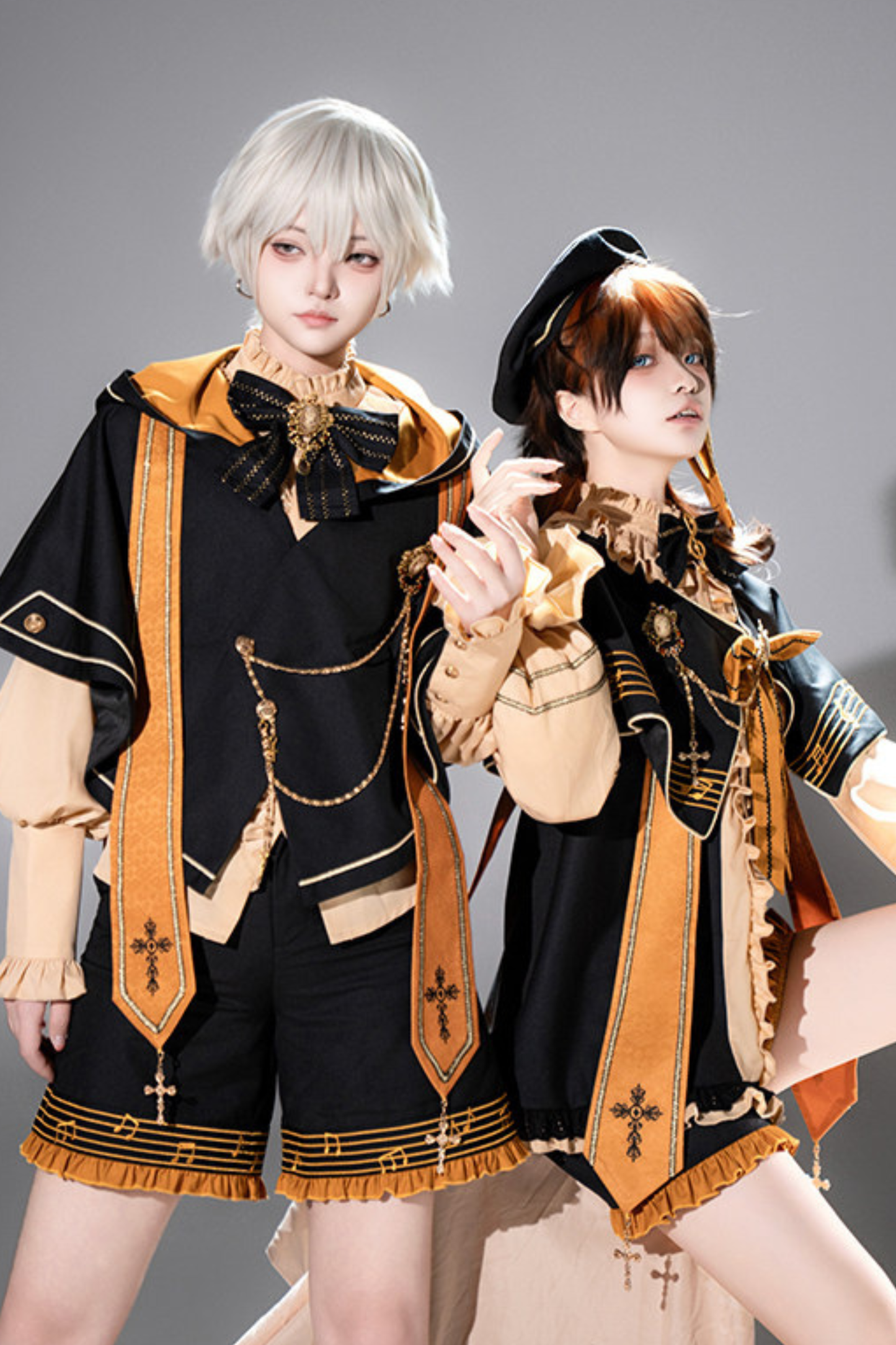 Pumpkin Hood Prince Lolita Set + Beret