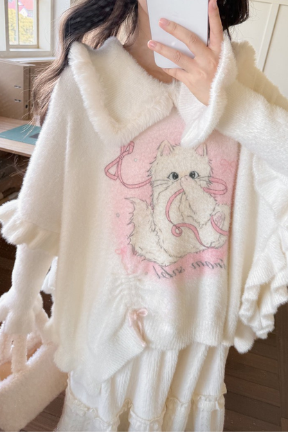 スイートキャットニットセーター