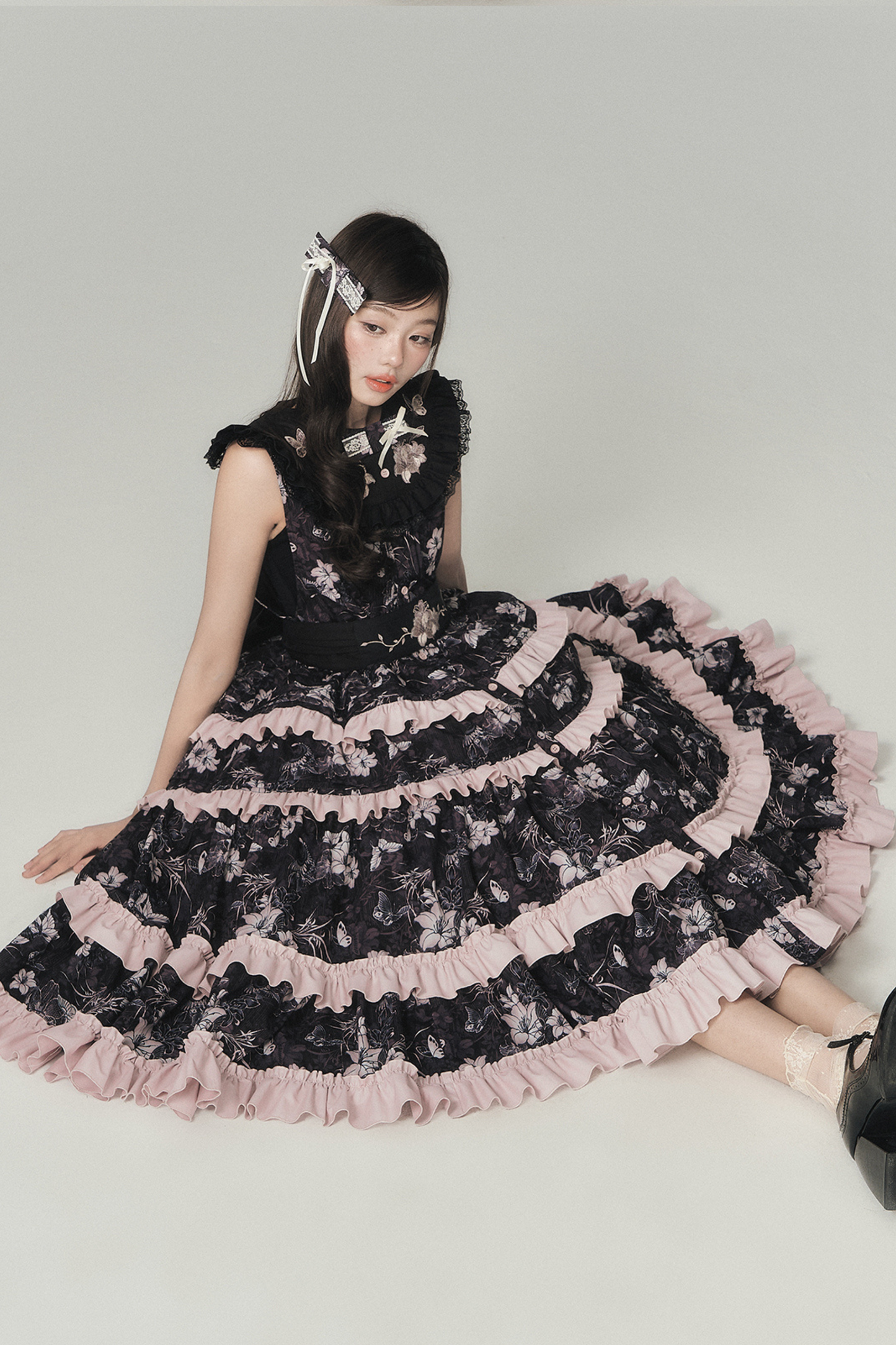 ラブリーロリータベストドレス+トップス+ベルト