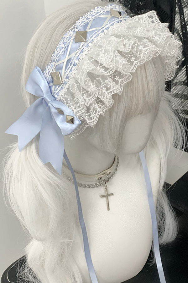 Lace Ruffle Ribbon Headdress