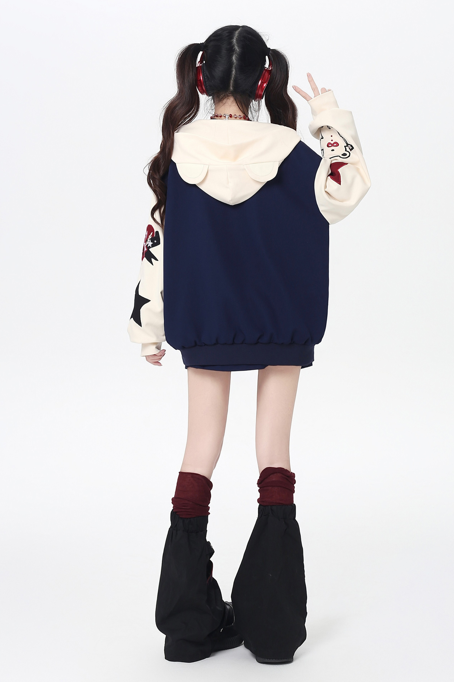 コントラストレトロアメリカンジャケット