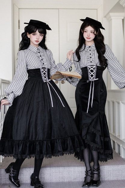 Fishtail Dress + Flare Dress + Hat + Hairband