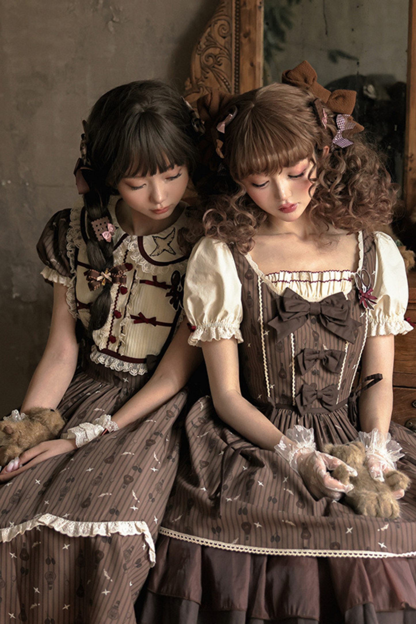 Doll Color Brown Retro Princess Lolita Dress