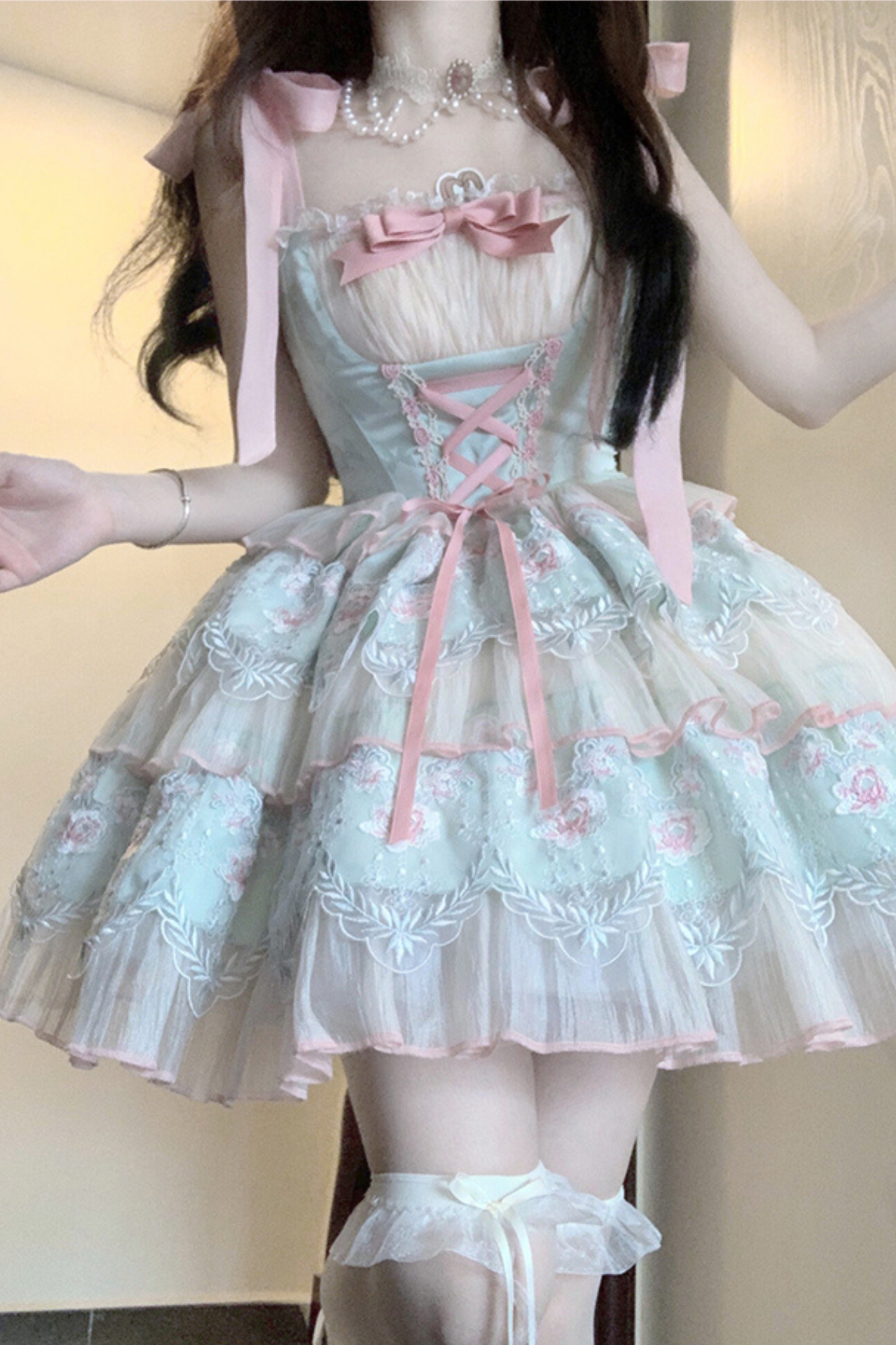 Flower Lolita Light Low Princess Dress