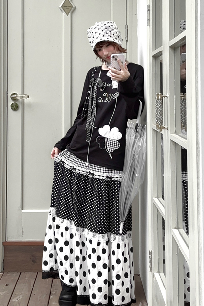 Clover Loose Top + Patchwork Skirt