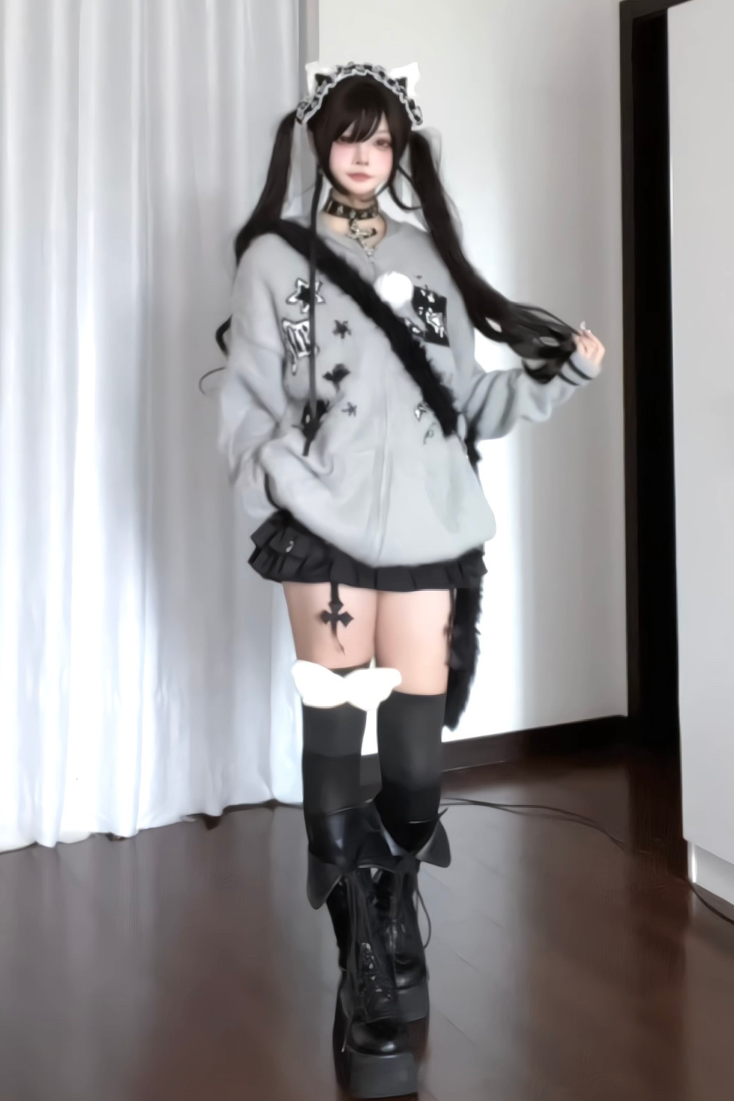 オタクフードルーズパーカー