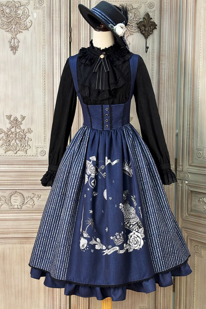 魔法学園レトロエレガントロリータジャンパースカート