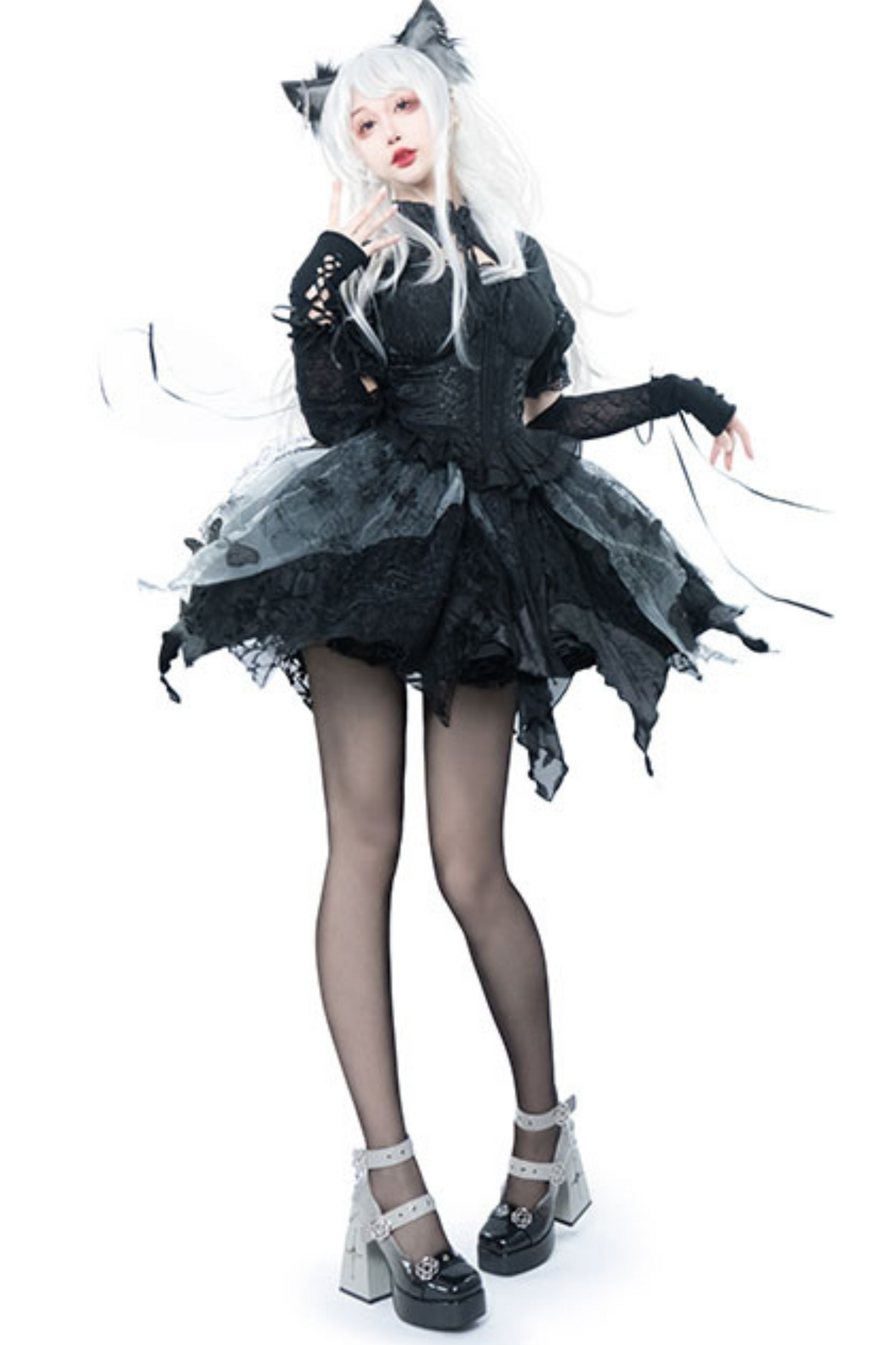 ヘキサグラムスターホットティーハイヒール