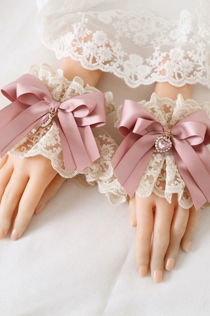 Girly Pink Ruffle Lolita Accessories