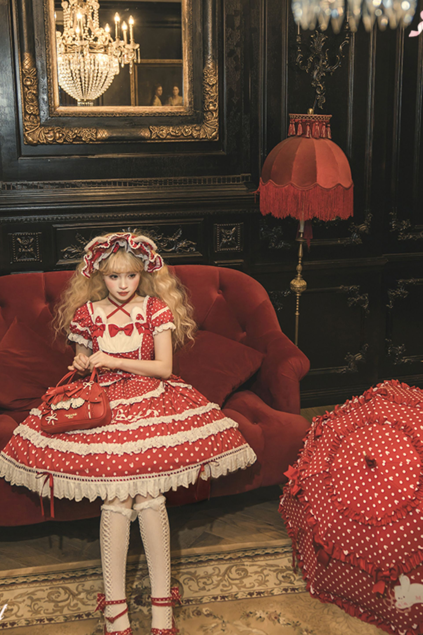 Ribbon Bunny Lolita Umbrella