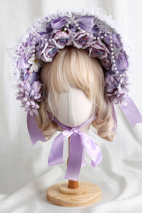 プリンセスティーパーティーロリータボンネット