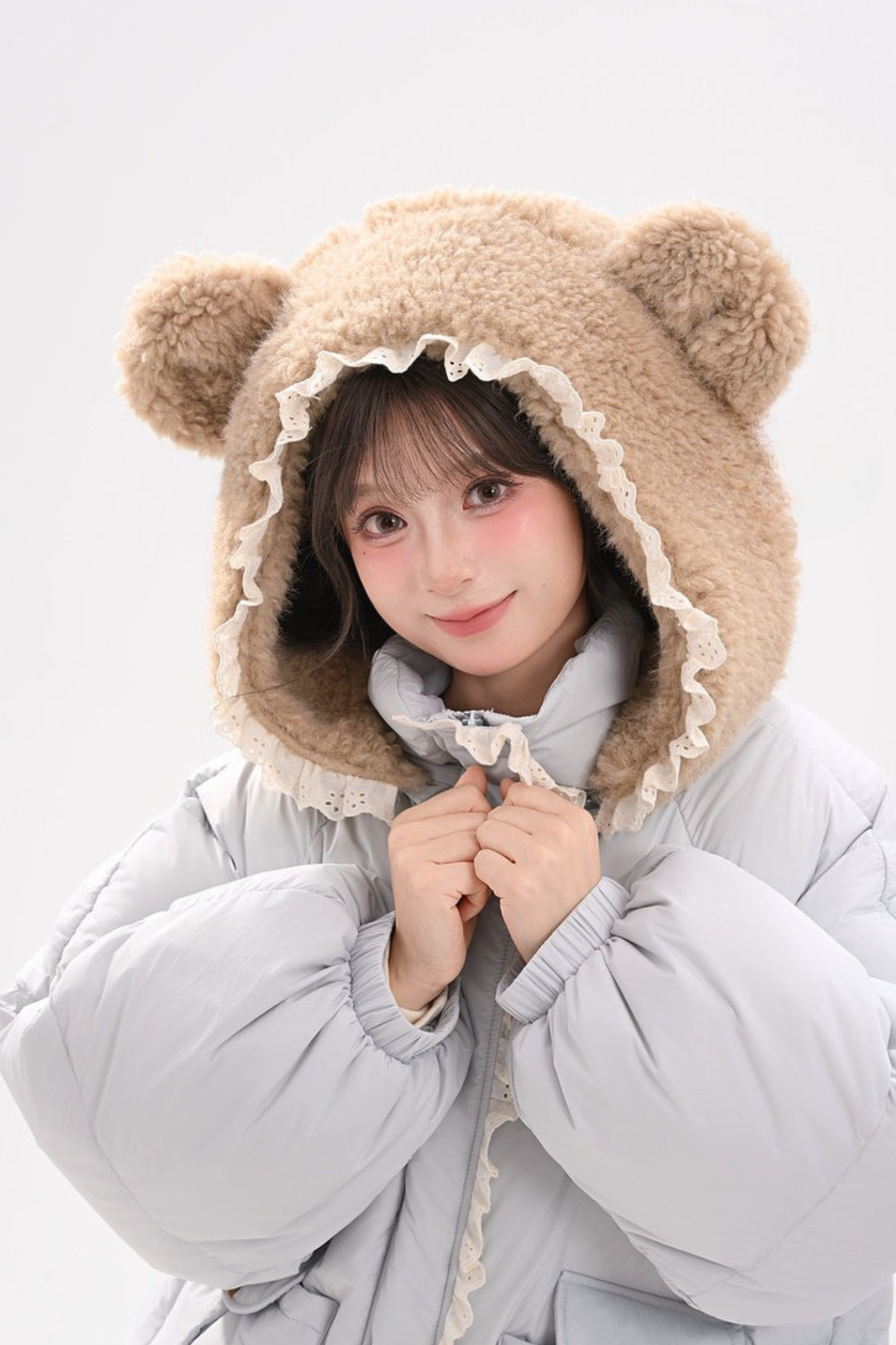 ベアイヤーフードダウンジャケット