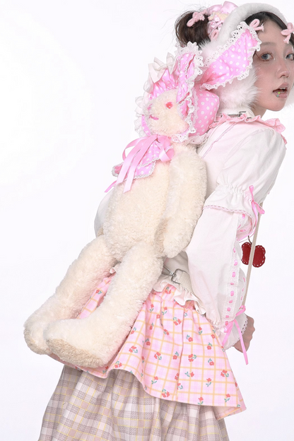 Dot Hat Rabbit Backpack